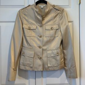 Gold jacket from Banana Republic